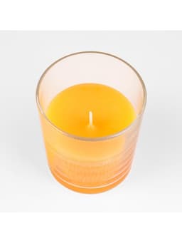 Ароматическая свеча в стакане «Апельсин и корица», 6.5×8 см, оранжевый