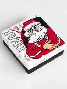 Подарочный набор, термос, носки 3 пары, KAFTAN Real Santa, размер 41-44 (27-29 см)