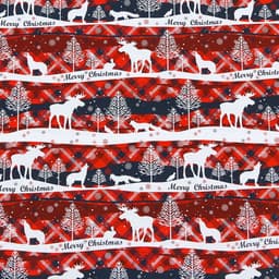 Бумага упаковочная новогодняя глянцевая «Лесной Новый год», 70×100 см, 1 лист