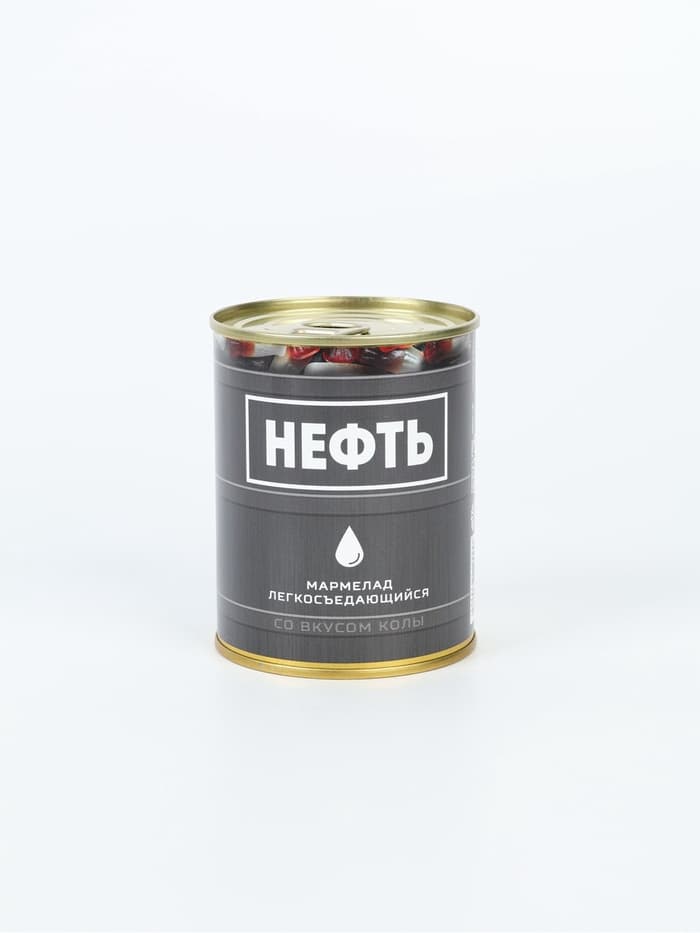 Мармелад «Нефть», в консервной банке, вкус: кола, 150 г