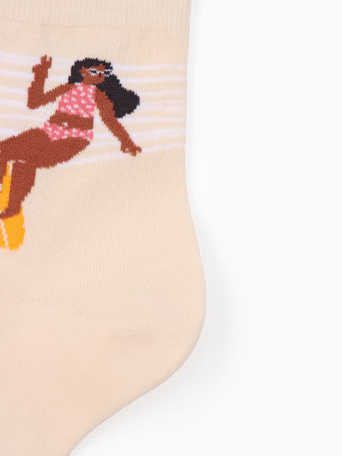 Носки женские KAFTAN Good vibes, набор 5 пар, размер 35-38