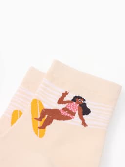 Носки женские KAFTAN Good vibes, набор 5 пар, размер 35-38