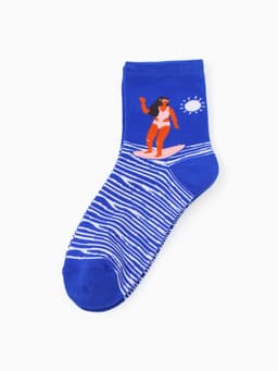 Носки женские KAFTAN Good vibes, набор 5 пар, размер 35-38