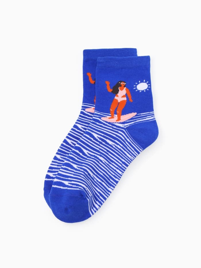 Носки женские KAFTAN Good vibes, набор 5 пар, размер 35-38