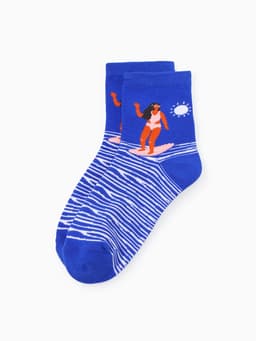 Носки женские KAFTAN Good vibes, набор 5 пар, размер 35-38