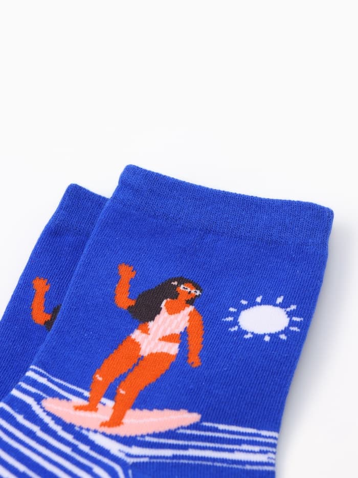 Носки женские KAFTAN Good vibes, набор 5 пар, размер 35-38