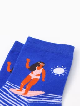 Носки женские KAFTAN Good vibes, набор 5 пар, размер 35-38