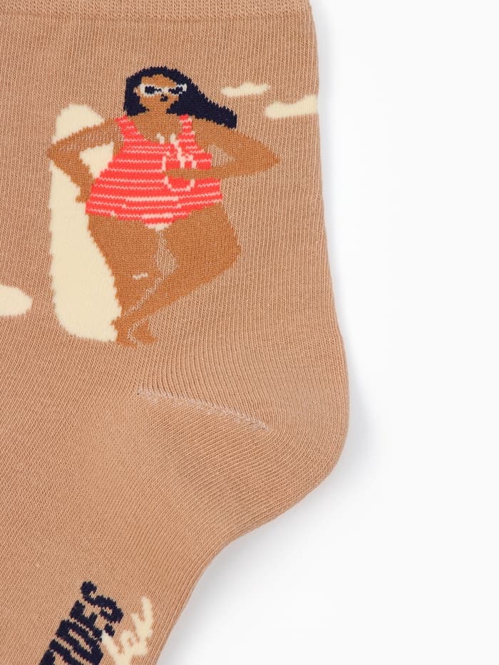 Носки женские KAFTAN Good vibes, набор 5 пар, размер 35-38