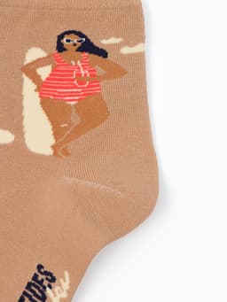 Носки женские KAFTAN Good vibes, набор 5 пар, размер 35-38