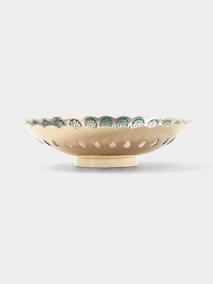 Блюдо «Жана», 17×17×4.5 см, латунь