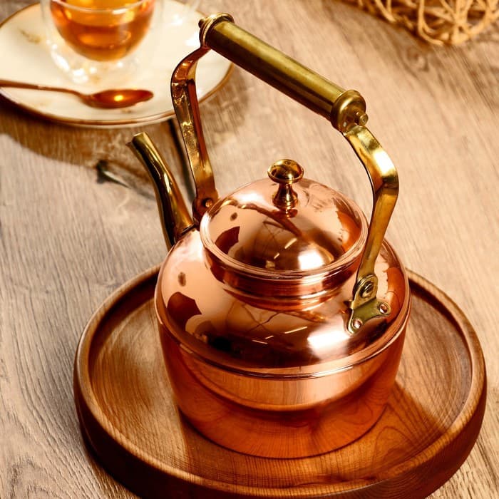 Чайник медный, 1200 мл