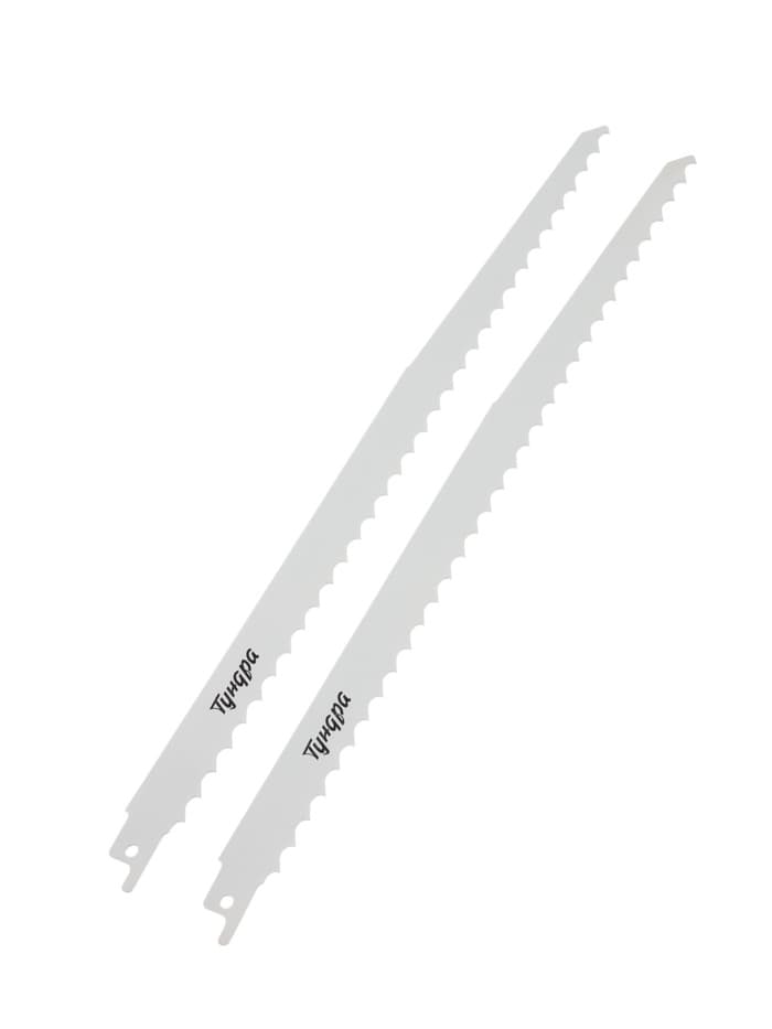 Полотна по дереву для сабельной пилы ТУНДРА, HCS, 275/300×8.5 мм, 2 шт.