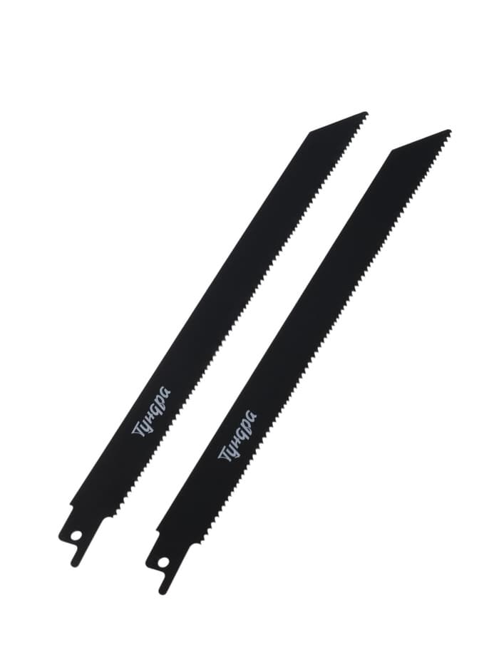 Полотна универсальные для сабельной пилы ТУНДРА, Bimetal, 200/227×1.8-2.5 мм, 2 шт.