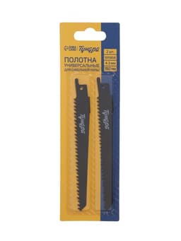 Полотна универсальные для сабельной пилы ТУНДРА, Bimetal, 125/150×4.3 мм, 2 шт.