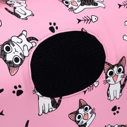 Сумка - переноска каркасная «Играющие котики», размер S, 37.5×17×22 см, розовая