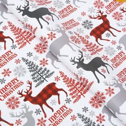 Бумага упаковочная новогодняя глянцевая «Новогодний хаус», 70×100 см, 1 лист