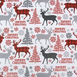 Бумага упаковочная новогодняя глянцевая «Новогодний хаус», 70×100 см, 1 лист