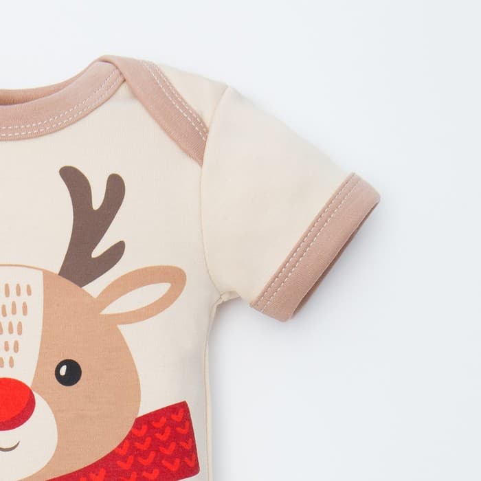 Боди «Крошка Я. Оленёнок», рост 74-80 см, бежевое