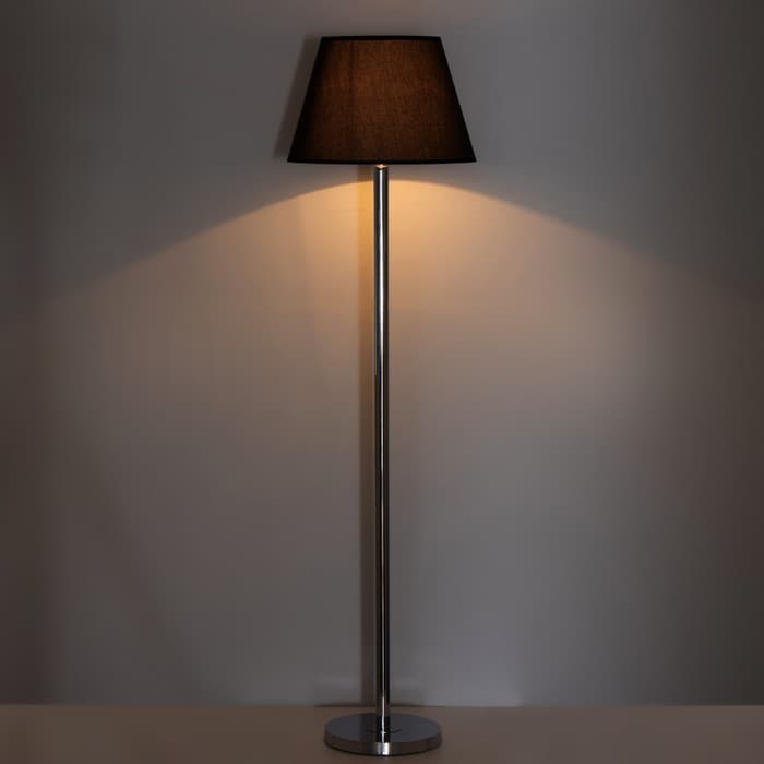 Торшер BayerLux 16440/1BK, Е27, 40 Вт, 38×38×157 см, чёрный