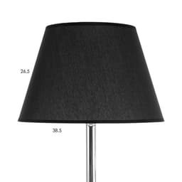 Торшер BayerLux 16440/1BK, Е27, 40 Вт, 38×38×157 см, чёрный