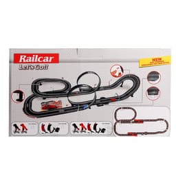 Автотрек «Гонки на суперкарах», с 2 машинами, пульт + ручной генератор, работает от сети