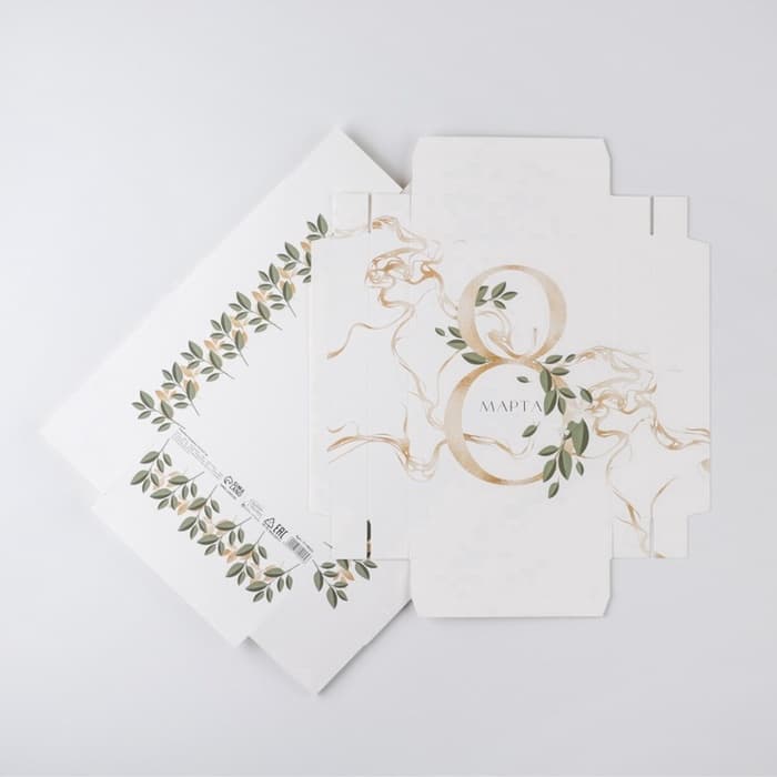 Коробка подарочная складная, упаковка, «8 марта», 21×15×7 см