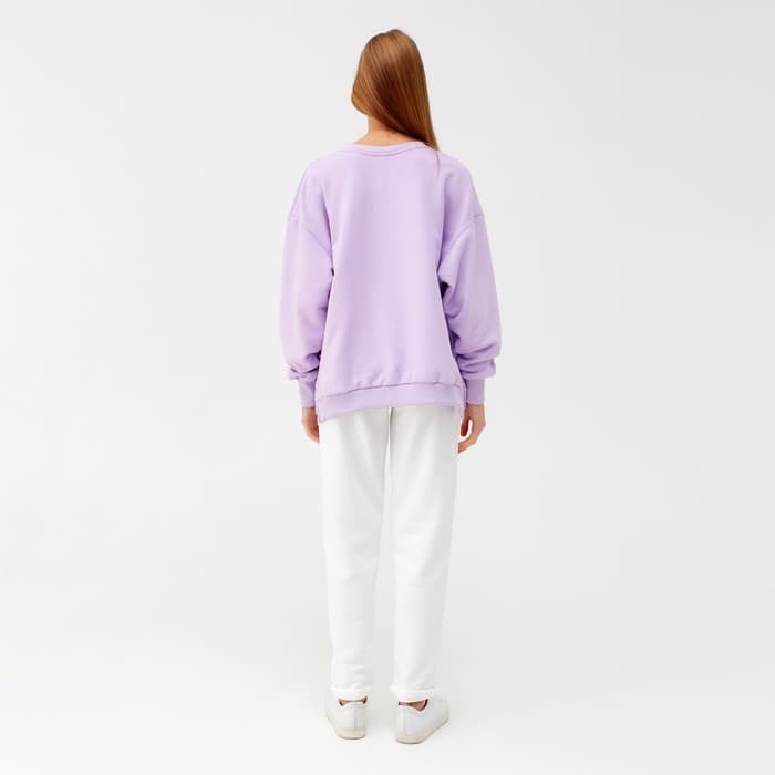 Костюм женский (свитшот, брюки) MINAKU: Casual Collection, сиреневый, размер 42