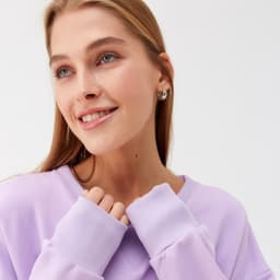 Костюм женский (свитшот, брюки) MINAKU: Casual Collection, сиреневый, размер 42