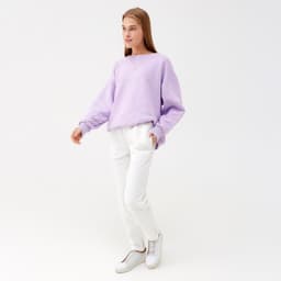 Костюм женский (свитшот, брюки) MINAKU: Casual Collection, сиреневый, размер 42