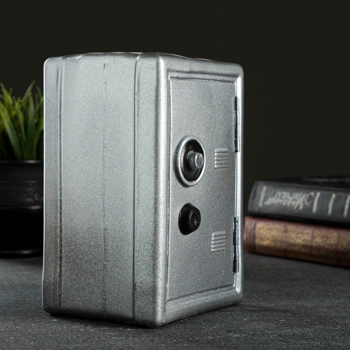 Копилка для денег «Сейф», гипс, стальной, 12×10×18 см