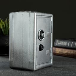 Копилка для денег «Сейф», гипс, стальной, 12×10×18 см