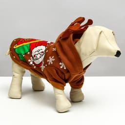 Толстовка для собак «Олень с рожками», XL (ДС 40, ОГ 50 см