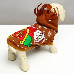 Толстовка для собак «Олень с рожками», XL (ДС 40, ОГ 50 см