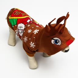 Толстовка для собак «Олень с рожками», XL (ДС 40, ОГ 50 см