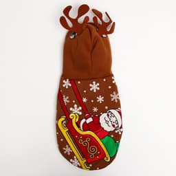 Толстовка для собак «Олень с рожками», XL (ДС 40, ОГ 50 см