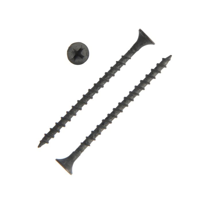 Саморез 3.5×55 мм ТУНДРА PREMIUM, потай, крупная резьба, шлиц PH, фосфатированный, 1 кг