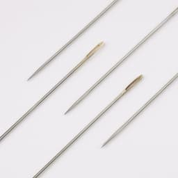 Иглы швейные №1/5, с золотым ушком, d=0.93 мм, 5 см, набор 10 шт.