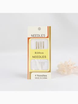 Иглы для вышивания лентой, с золотым ушком, d=1.07 мм, 4.4-4.9 см, набор 4 шт.
