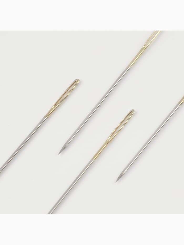 Иглы для вышивания лентой, с золотым ушком, d=1.07 мм, 4.4-4.9 см, набор 4 шт.