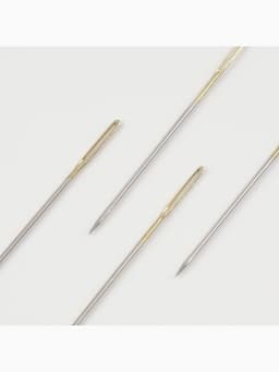 Иглы для вышивания лентой, с золотым ушком, d=1.07 мм, 4.4-4.9 см, набор 4 шт.