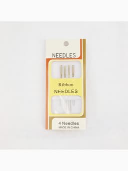 Иглы для вышивания лентой, с золотым ушком, d=1.07 мм, 4.4-4.9 см, набор 4 шт.