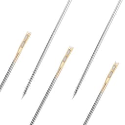 Иглы швейные, d=0.9 мм, 3.6 - 4.2 см, с золотым ушком, самовдеваемые, 12 шт.