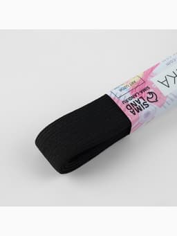 Резинки бельевые, 20 мм, 2±0.5 м, набор 6 шт., чёрные