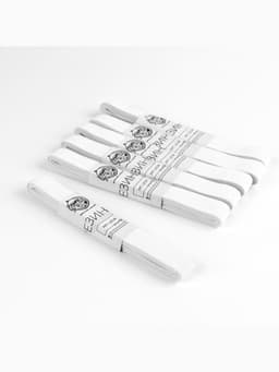 Резинки бельевые, 20 мм, 2±0.5 м, набор 6 шт., белые