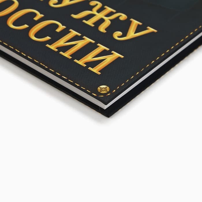 Ежедневник А5, 80 листов, недатированный, в твердой обложке «Служу России»