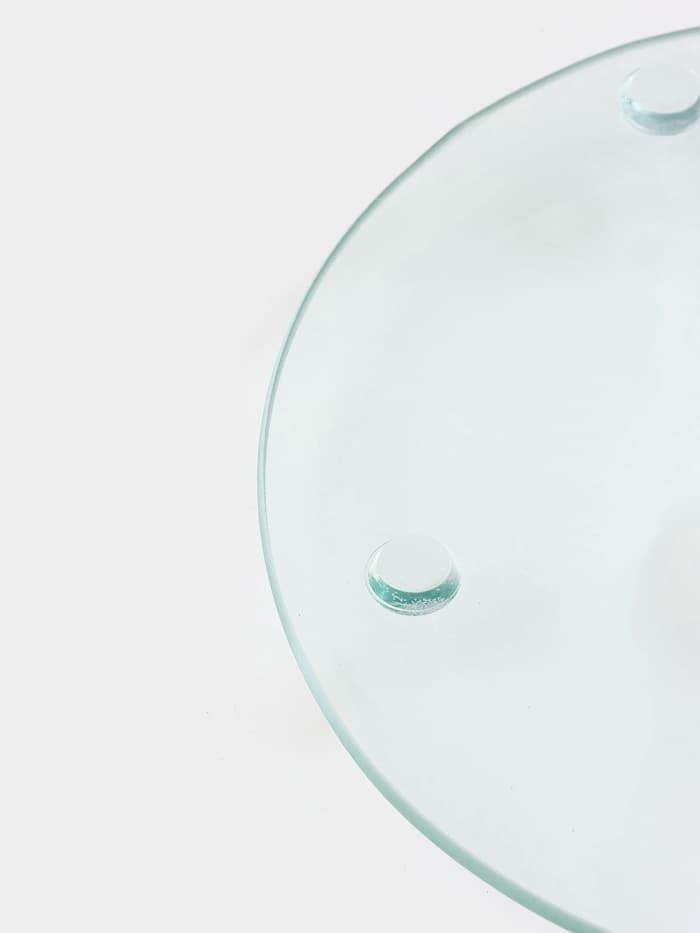 Подставка для торта Magistro «Восток», d=32 см, вращающаяся, стекло, чёрная