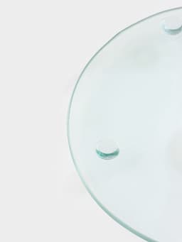 Подставка для торта Magistro «Восток», d=32 см, вращающаяся, стекло, чёрная