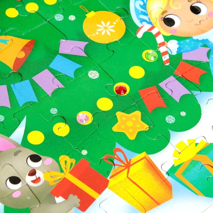 Пазлы для творчества «Новый год», набор 3 шт., 35, 54 и 60 деталей