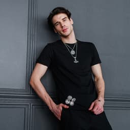 Кулон-амулет «Молот Тора», мьёльнир, цвет чернёное серебро, 60 см