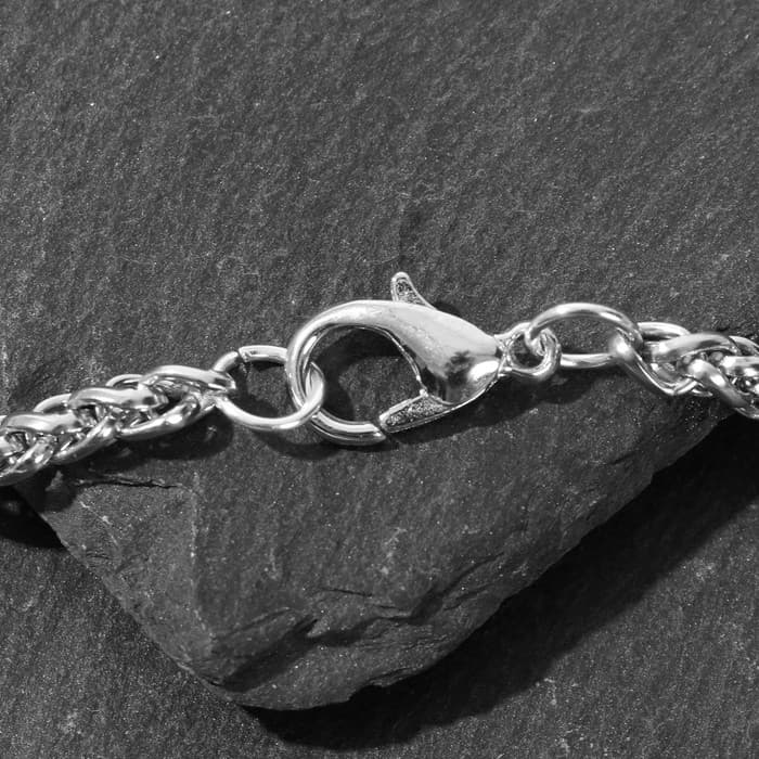 Кулон-оберег «Волки», воют на луну, цвет чернёное серебро, 59 см